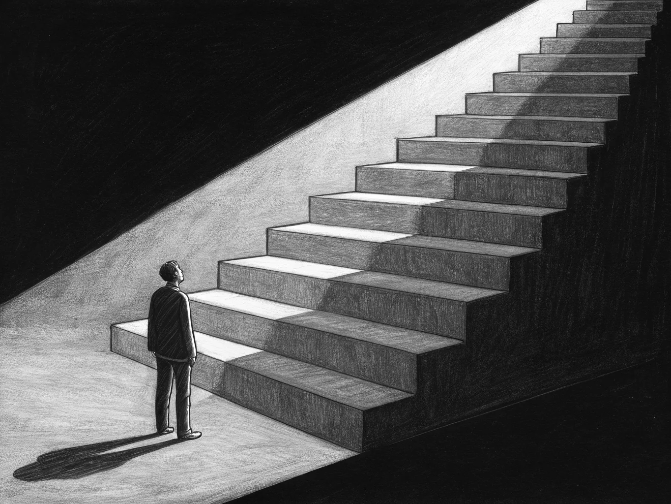 The ROI staircase - each step in AI agent adoption compounds returns exponentially